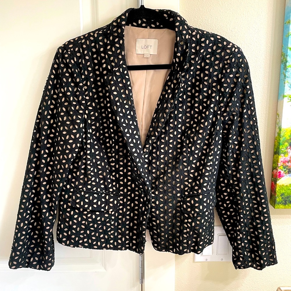 LOFT Eyelet Blazer